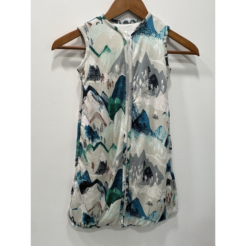 Milk Snob Zip Up Swaddle  Rocky Mountain Print 0-6